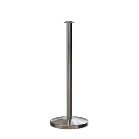Montour Line Stanchion Post and Rope Sat.Steel Post Flat Top EP400-FL-SS